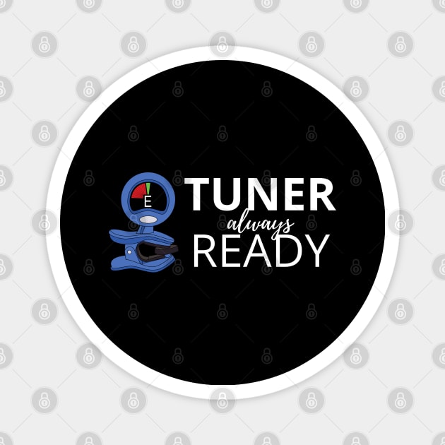 Tuner Always Ready Clip-On Tuner Dark Theme Magnet by nightsworthy